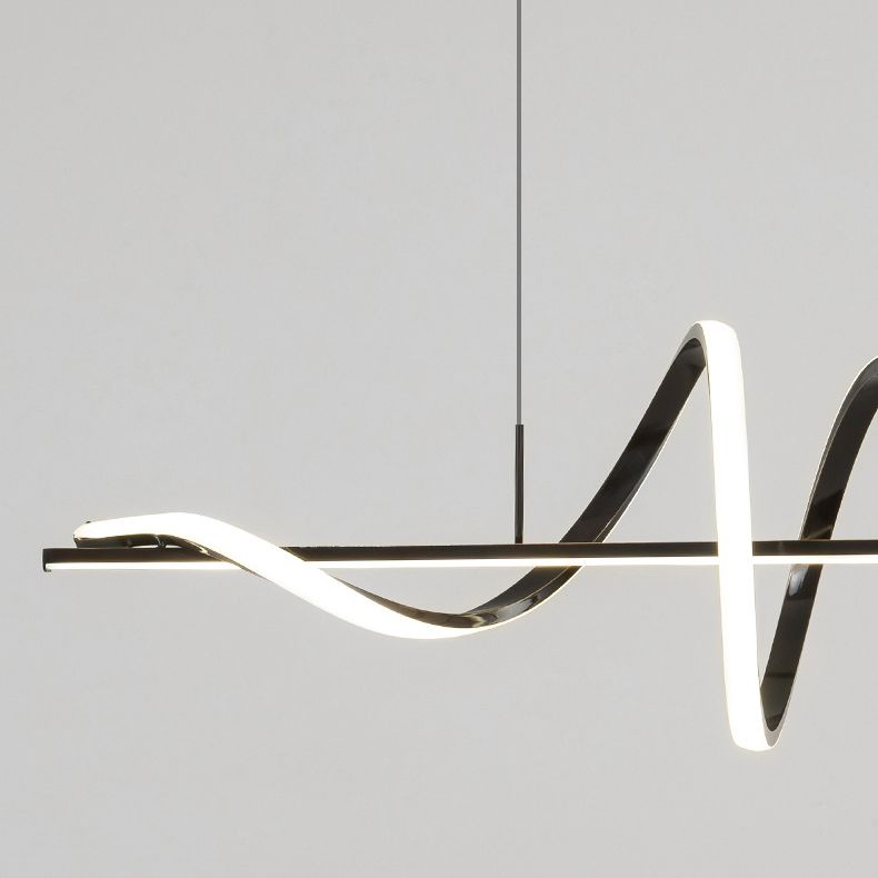 2-Light Geometric Island Pendant Lighting Modern Metal Island Light Fixtures