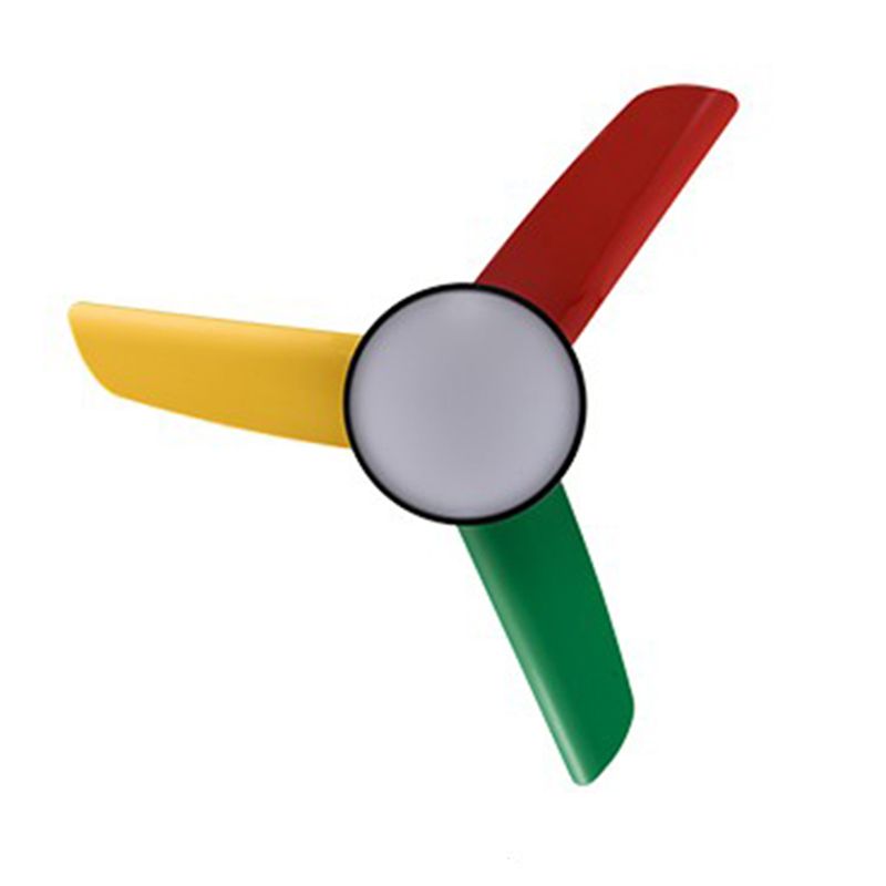 Nordique Conical suspension ventilateur clair acrylique de nuance LED Semi Flush Mount lampe