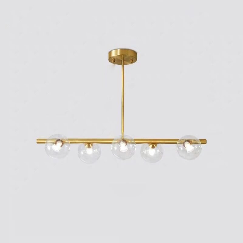 Orb Island Lighting Freeture Minimalist Glass Lampadario Apparecchio di illuminazione per sala da pranzo