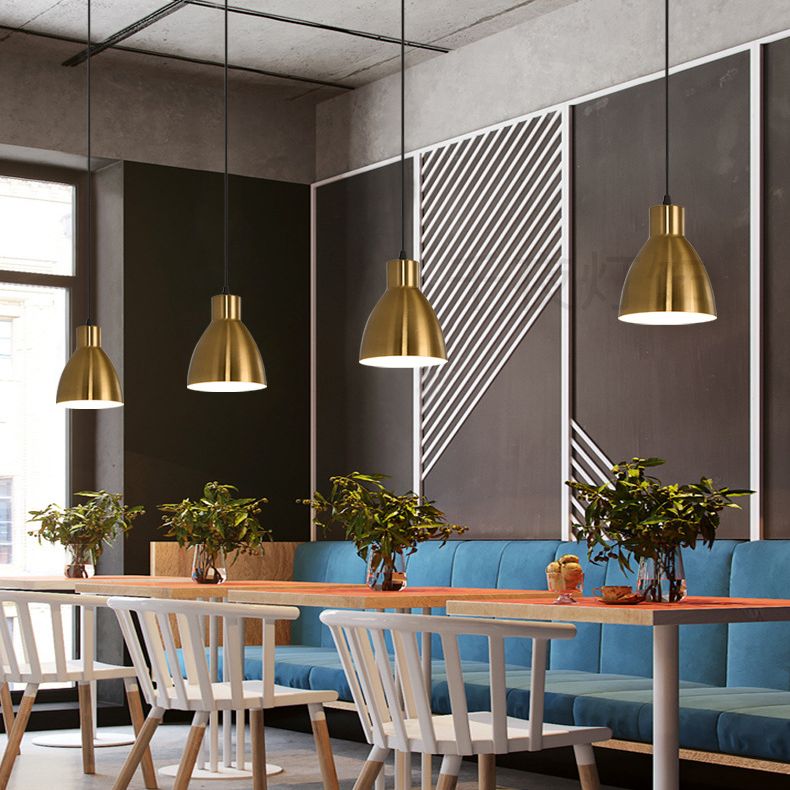 Luce appesa al metallo a testa singola Luce appesa in stile postmoderno per caffetteria