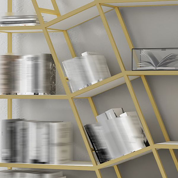 Moderner Stil 4-Shelf-Bücherregal Etagere Regalbuch für Heimbüro