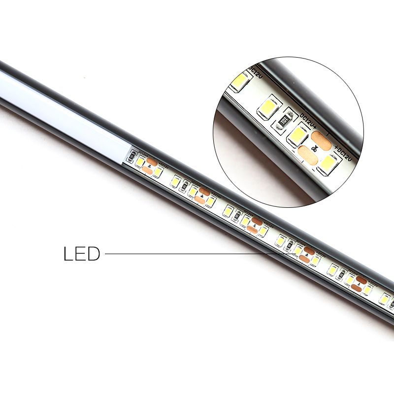 Black Aluminum New Modern Hanging Ceiling Light Linear 1-Light Pendant Light for Bedroom