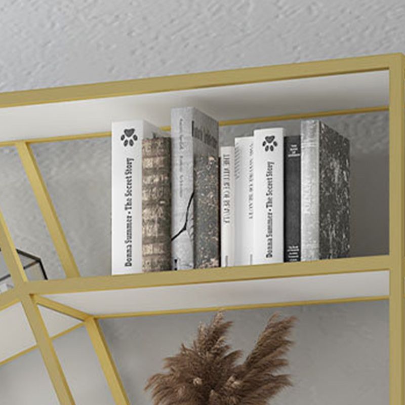 Modern Metal Bookcase Open Shelf Bookshelf for Living Room 70.9" H X 11.8" W