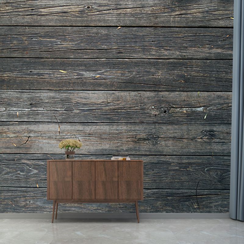 Wood Texture Mildew Resistant Mural Wallpaper Sleeping Room Wall Mural