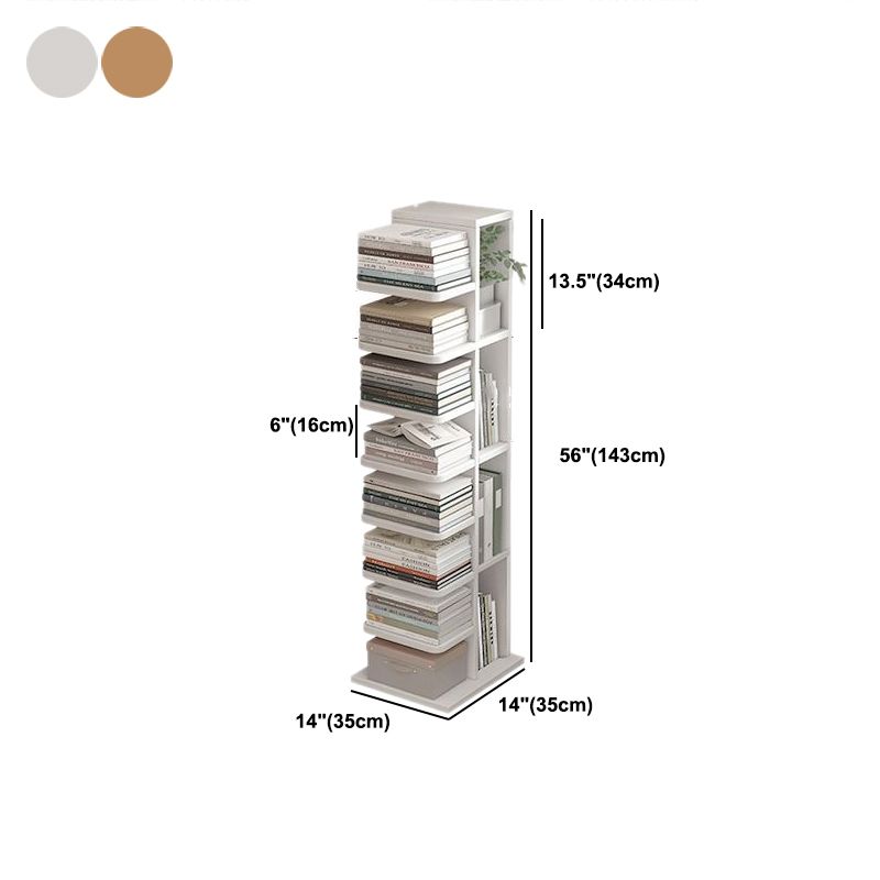 13.78"W Bookcase Contemporary Style Bookshelf for Home and Office