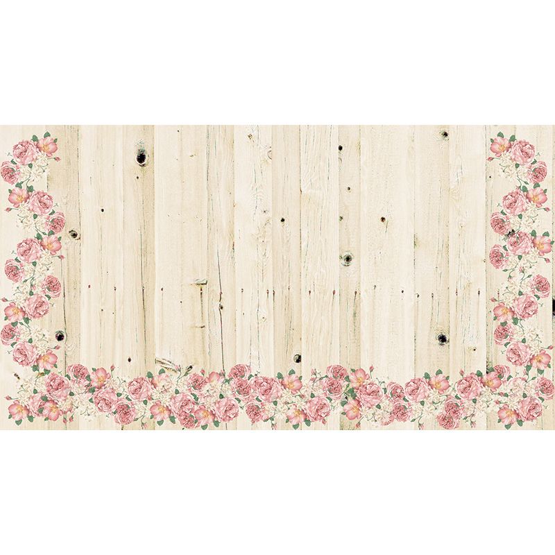 Environment Friendly Wall Mural Wallpaper Plant Printed Wood Sitting Room Wall Mural