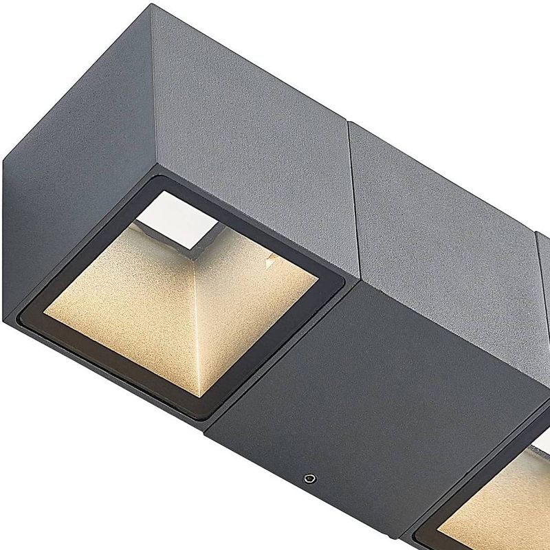 Rectangular Shape Wall Lamp Modern Style Metal 4 Lights Wall Light in White/Black