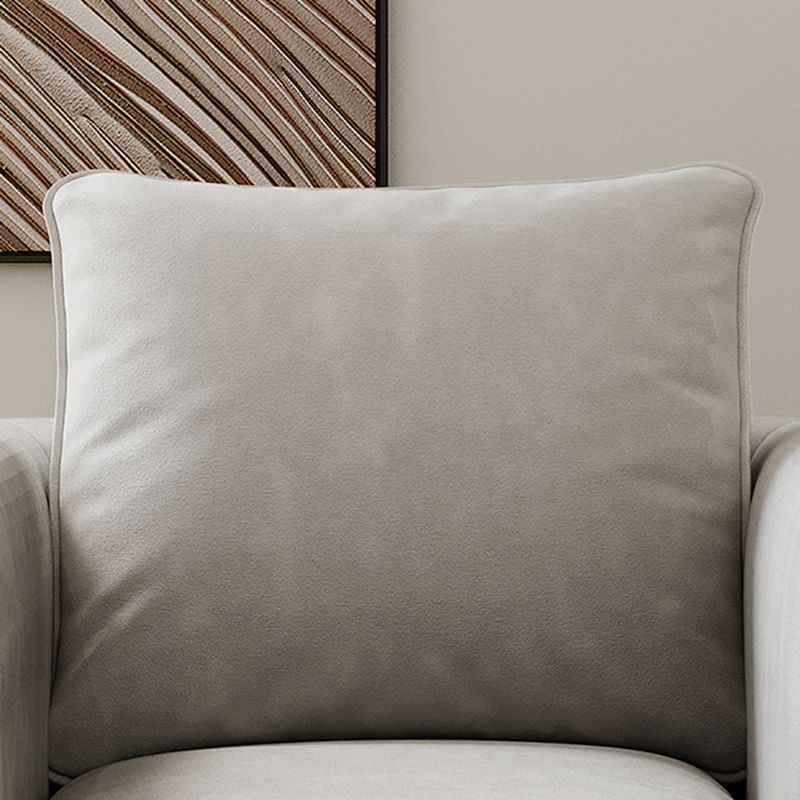 Contemporary 29.5" Wide Solid Color Pillow Back Sponge Arm Chair