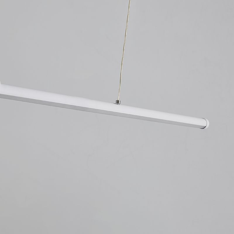 Pendants contemporains lustre de l'île en métal linéaire pour la cuisine