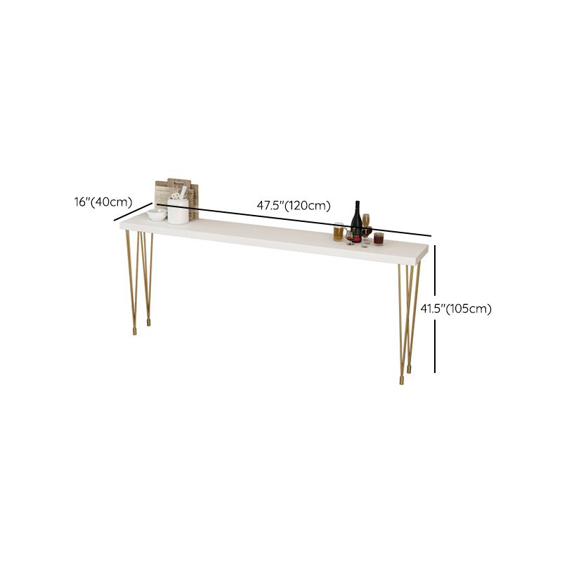 Glam Style Rectangle Counter Set 1/2/3/9 Pieces Solid Wood Bistro Set