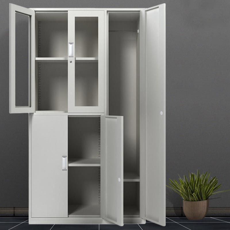 Metal Contemporary Wardrobe Armoire Hinged Wardrobe Cabinet for Home