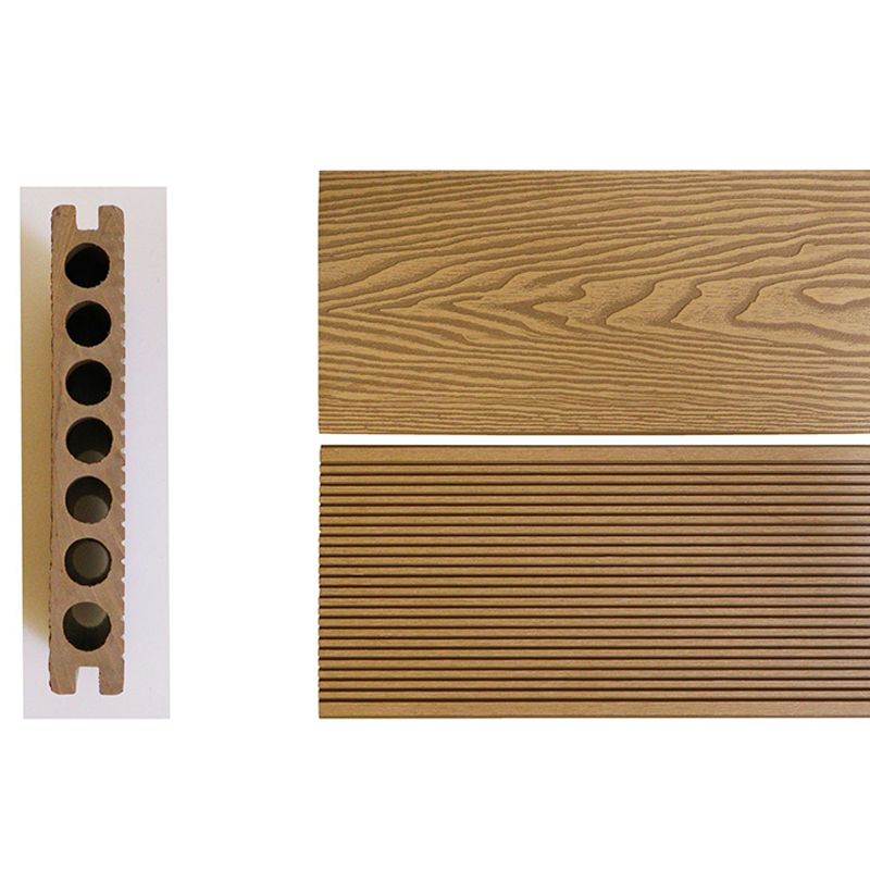 3D Embossed Wood Grain Flooring Modern Style Non-slip Rectangle Wood Flooring