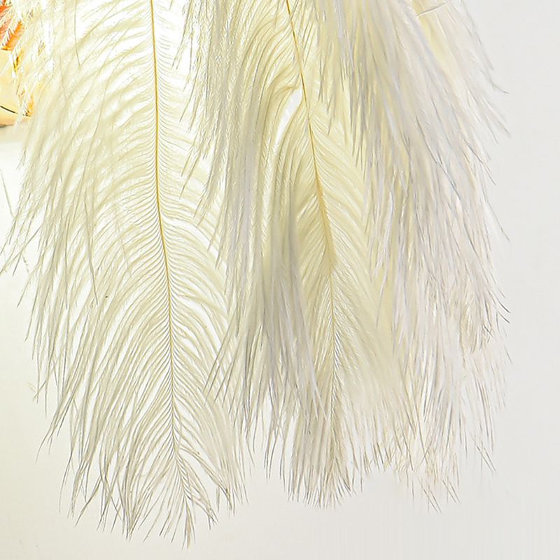 Feather Geometric Wall Light Sconce Modern 1 Light Wall Mounted Lamp