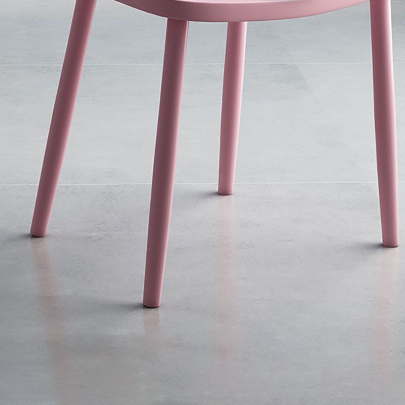 Silla lateral trasera Windsor colorida escandinava de plástico que cena la silla sin brazos