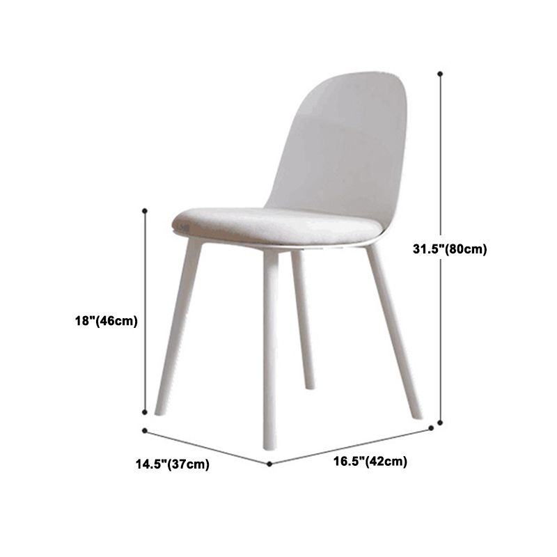 Round Dining Table Set 1/3/4/5 Pcs Acrylic Base Dining Table with Plastic Side Chairs