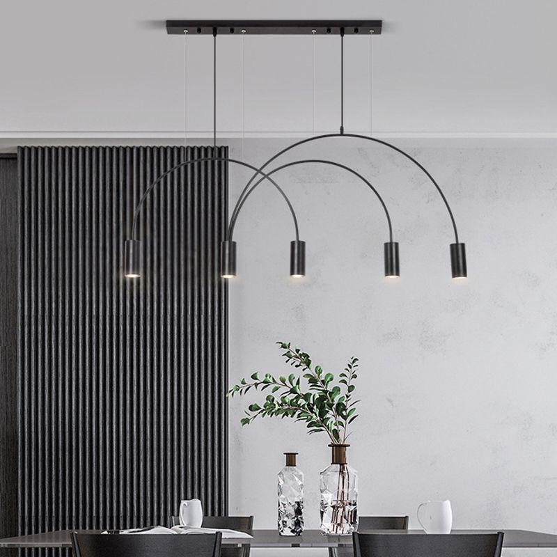 5Light Kitchen Island Pendant Linear Pendant Lighting Island Light Fixtures