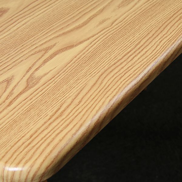 Modern Fixed Solid Wood Dining Room Table with 4 Wood Legs Kitchen Dining Set