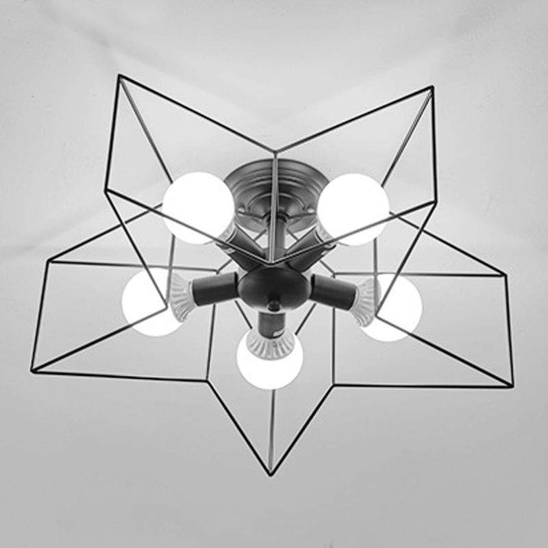 Semi-Flush Ceiling Lights Contemporary Geometric Flush Mount Light Ceiling Light Fixtures