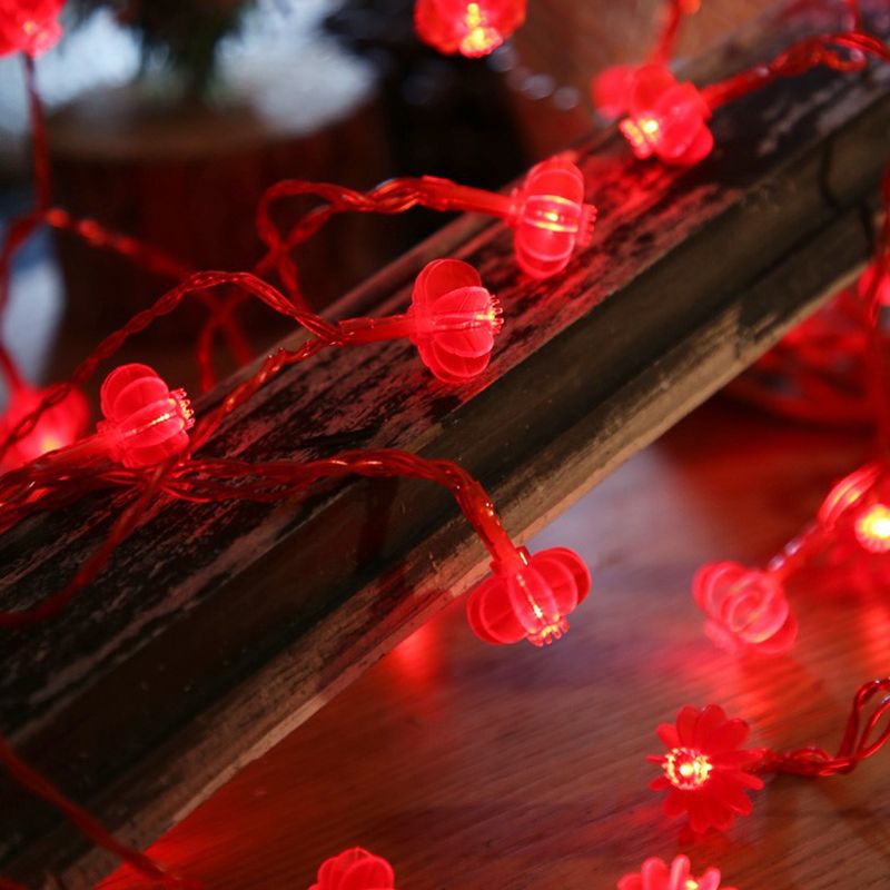 Lantern LED String Light Decorative Plastic Indoor New Year Festive Light
