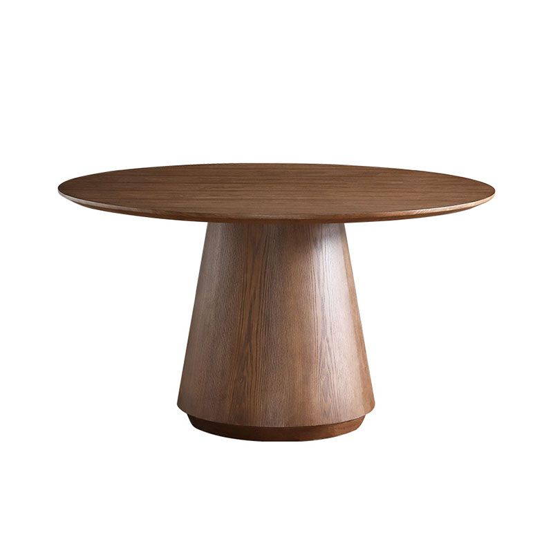 Round Dining Table Set 1/4/5/7 Pcs Solid Wood Dining Table and Solid Back Chairs