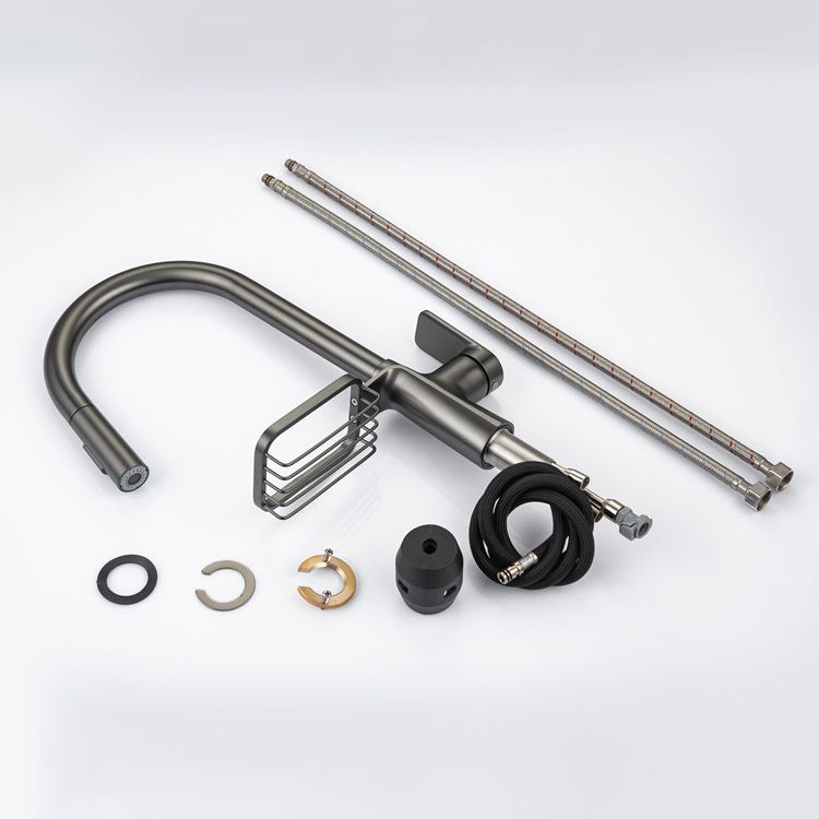 Modern Pull Down Kitchen Faucet Single Handle Faucet with Pull Out Sprayer