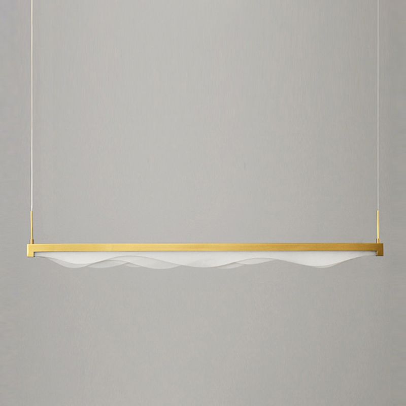 Zeitgenössischer Stil lineare Inselanhänger Metal Island Leuchten