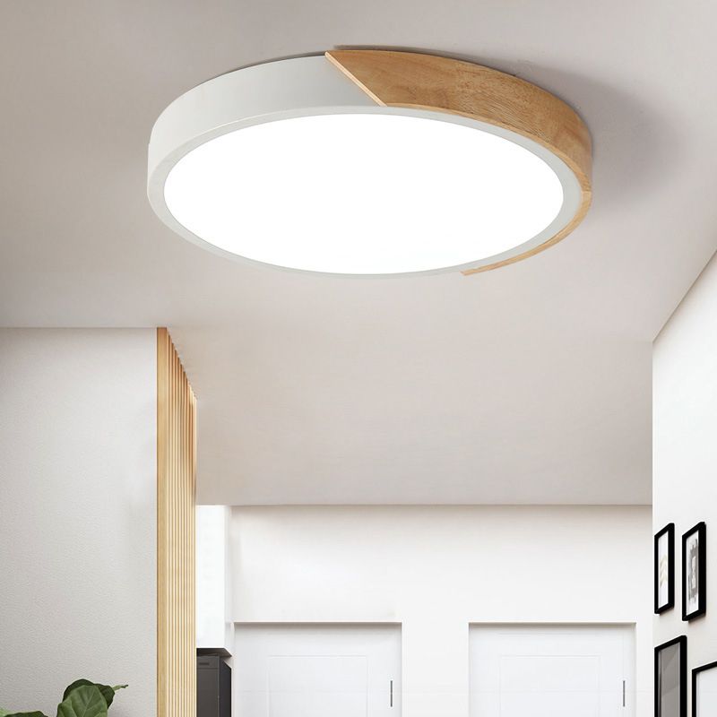 Circular Flush Mount Light Fixtures Modern Acrylic Flush Mount Lamp