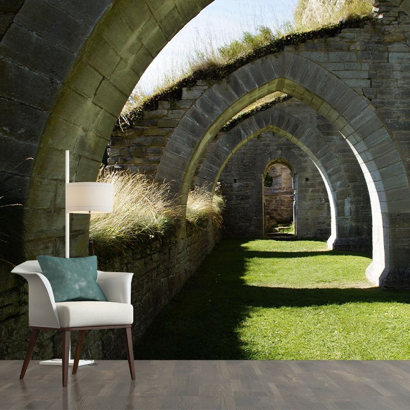 Space Extension Wall Mural Wallpaper Photography Style Mildew Resistant for Home