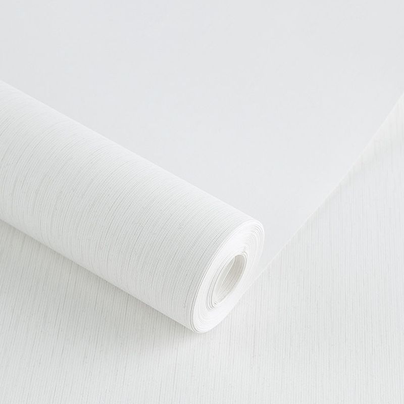Solid Stripes Wallpaper Roll Simplicity Non-Woven Fabric Wall Art in Light Color
