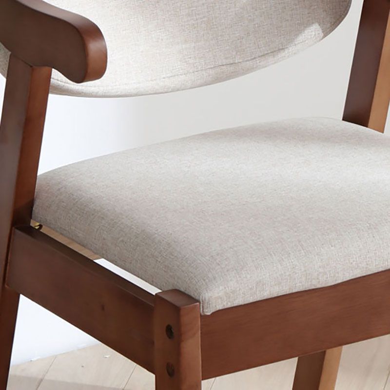 Silla de comedor de madera tradicional con respaldo abierto, silla lateral de comedor individual para el hogar