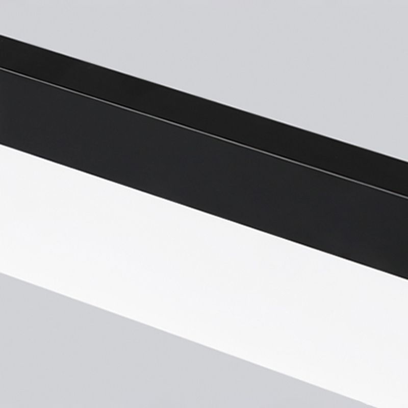 Nordic Modern Island Light LED Simple Rectangle Aluminum Pendant Light Fixture