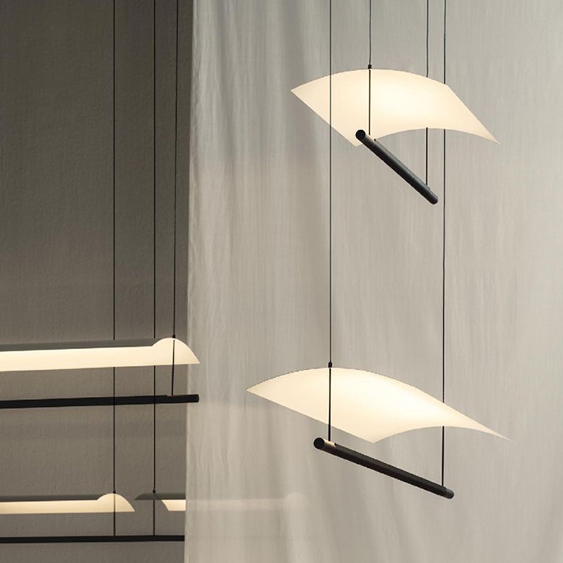 Nordic Metal Island Light Black 1 LED LED PRIGHTA para comedor