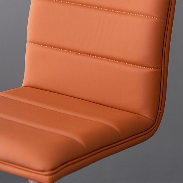 Armless Counter Height Stools with Footrest Modern Counter Stool