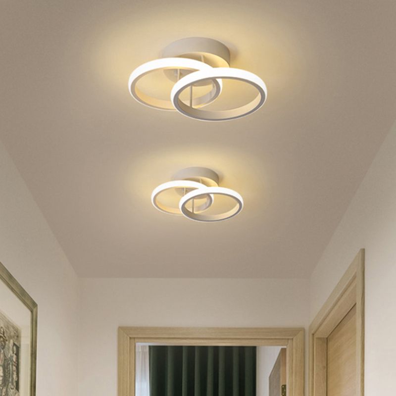 Geomtric Semi Flush Mount Light Acrylic Creative Flush-Mount Light Fixture for Hallway