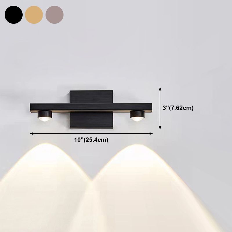 Aluminum Linear Wall Light Fixture Postmodern LED Up Down Wall Sconce