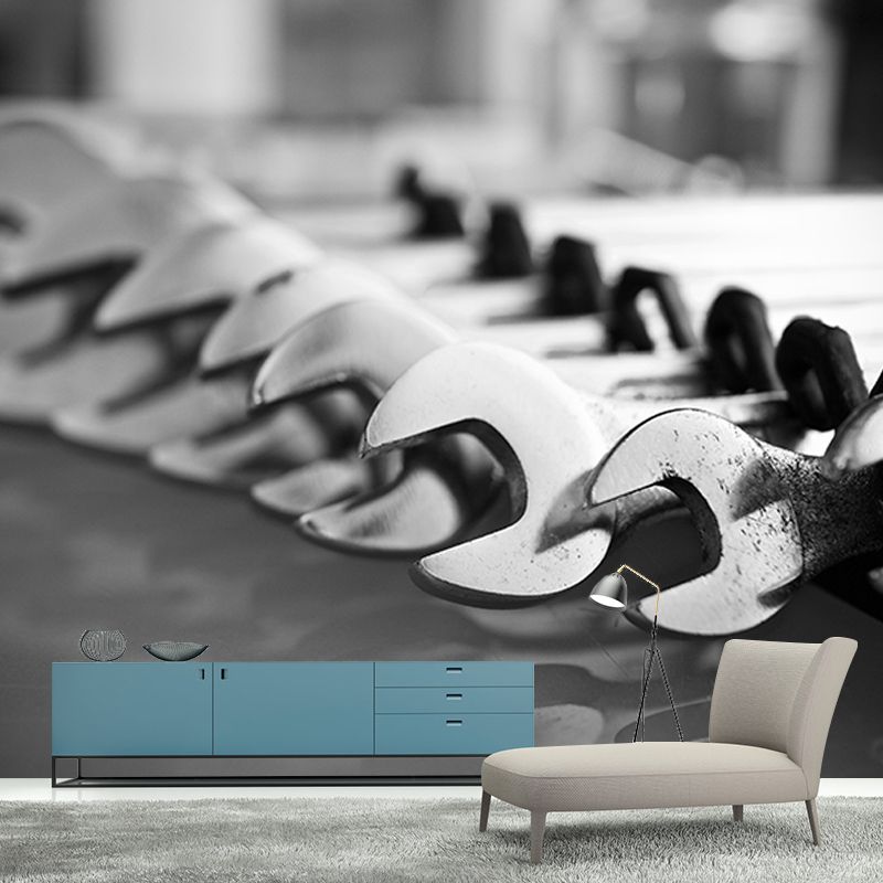 Coherer Industrial Style Stain Resistant Wall Decor for Living Room Bedroom, Made to Measure