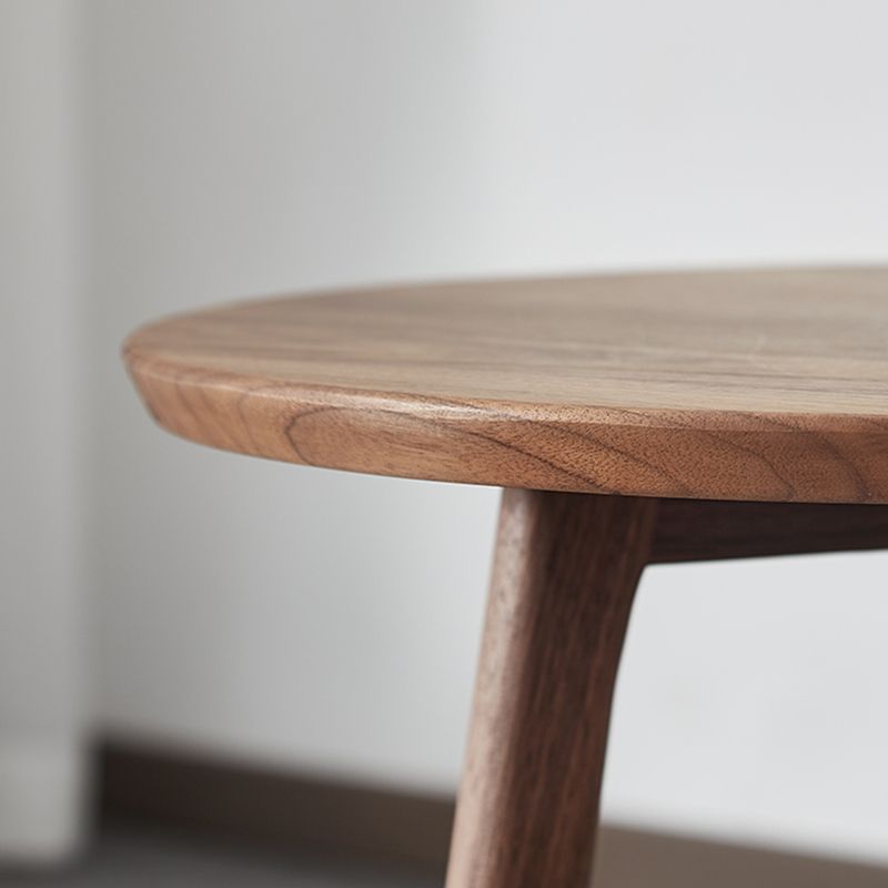 Scandinavian Solid Wood 3 Legs Double Tier Living Room Side Table
