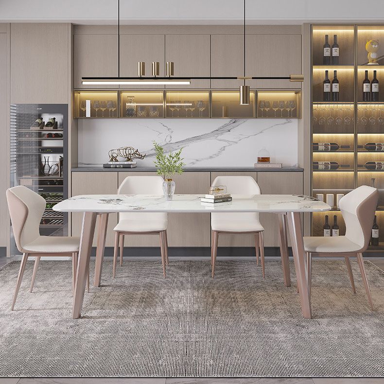 Modern 1/4/5/7 Pieces Dining Set Sintered Stone Dining Table Set for Kitchen
