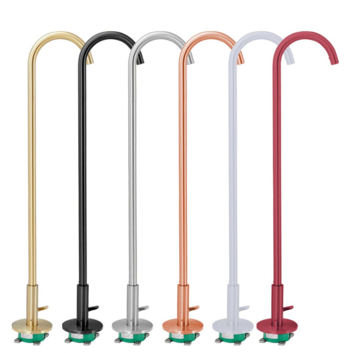 Contemporary Brass Freestanding Bathtub Faucet High Arc Bathtub Faucet