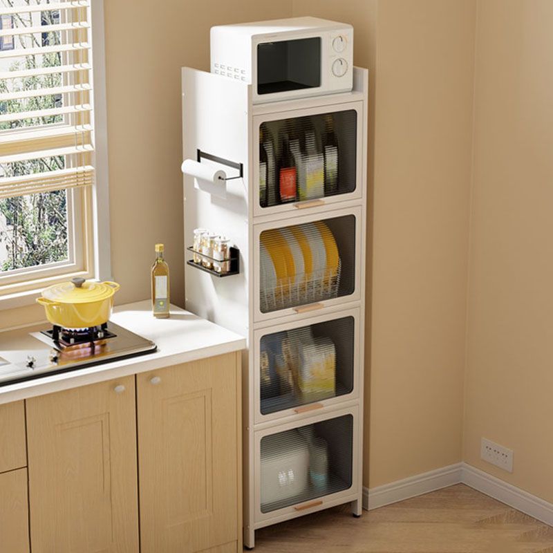 Closed Bookshelf Modern Metal Bookshelf Home Living Room Bookcase with Doors