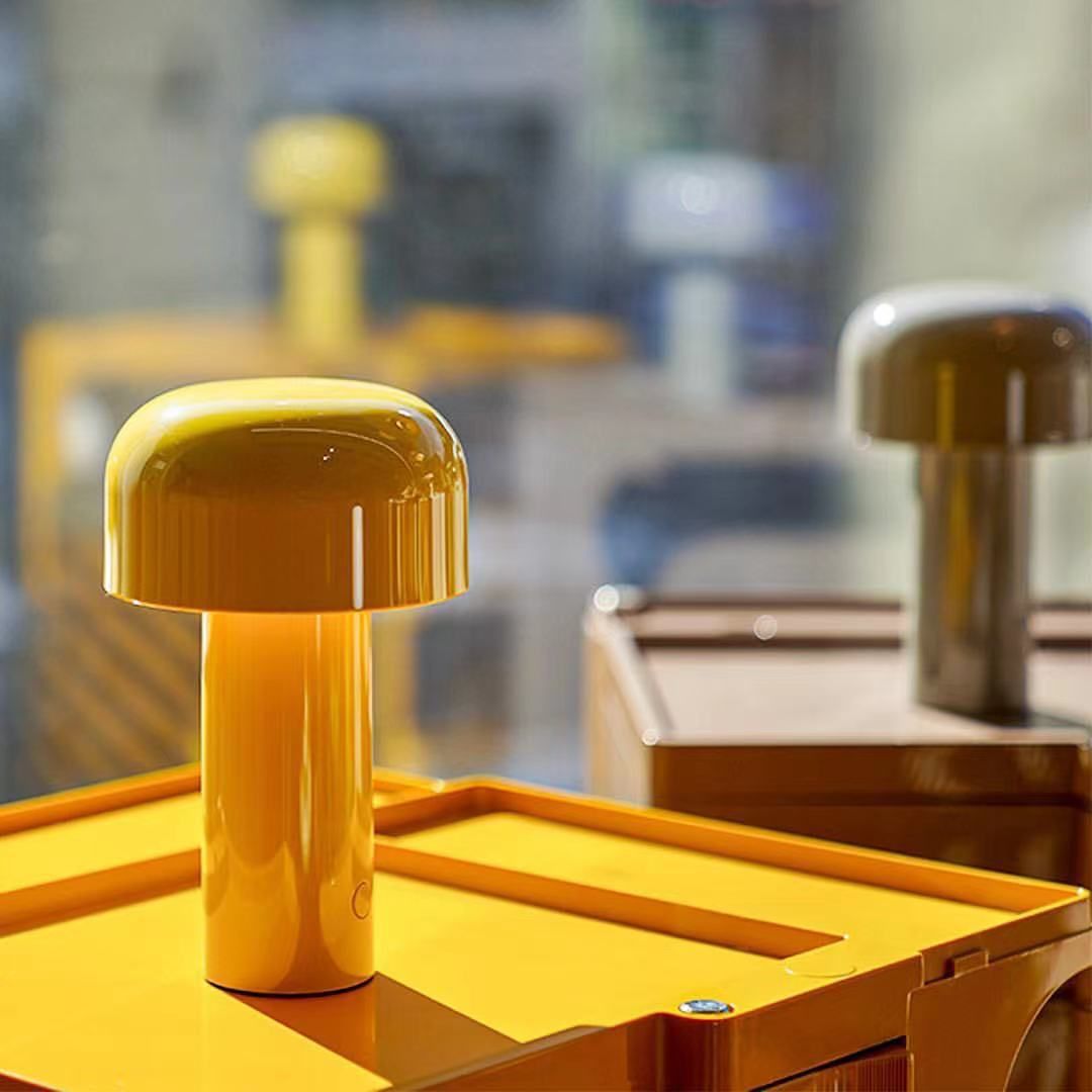 Lampes de table de nuit de tambour moderne en métal 1 lumière de table légère