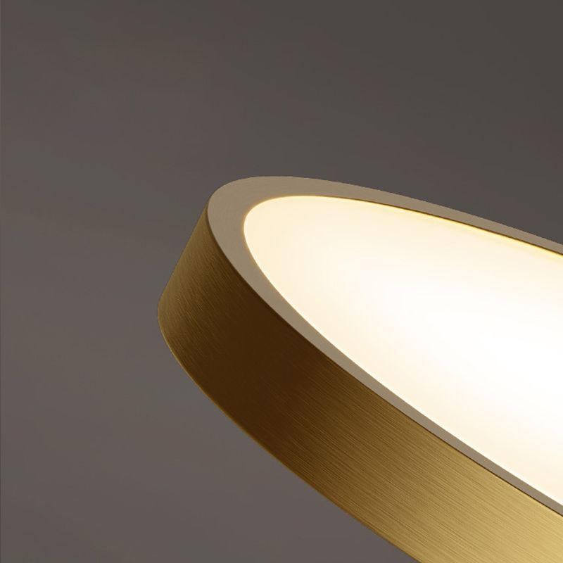 Minimalisme LED Plafond Opgezette Licht Cirkel Metaal Flush Mount Lamp voor Slaapkamer