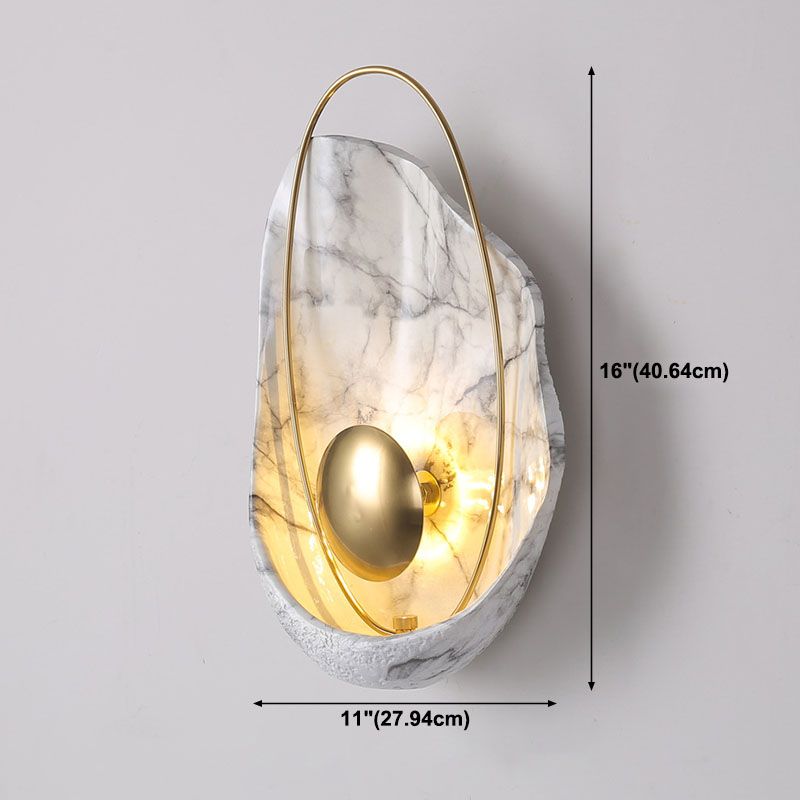 Modern Wall Lamp Nordic Style Resin Wall Mount Lighting for Sitting Room