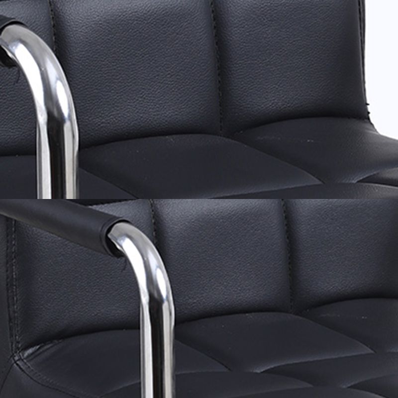 Indoor Modern Adjustable Bar Stool Footrest Bucket Backrest Swivel Counter Stool
