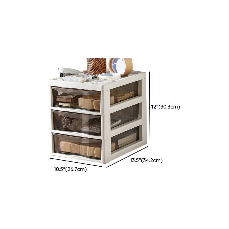 Modern Vertical Filing Cabinet Transparent Plastic Drawers File Cabinet