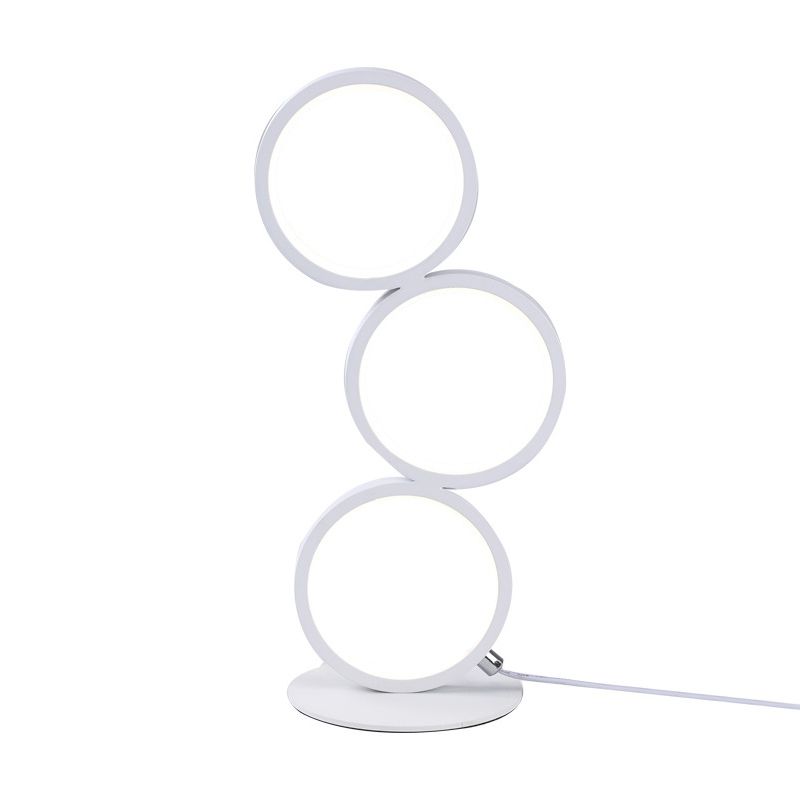 Table à LED en forme de bague Light Creative Minimalist 3-Light Night lampe pour le salon