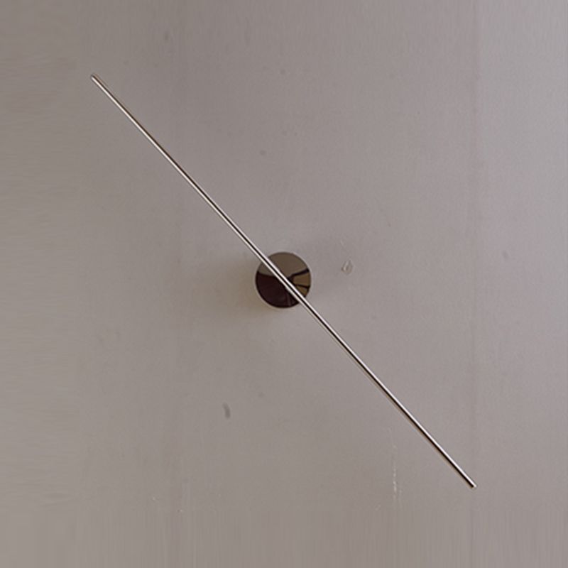 Linear Shape Metal Wall Light Fixture Modern Style 1 Light Wall Mounted Light Fixture