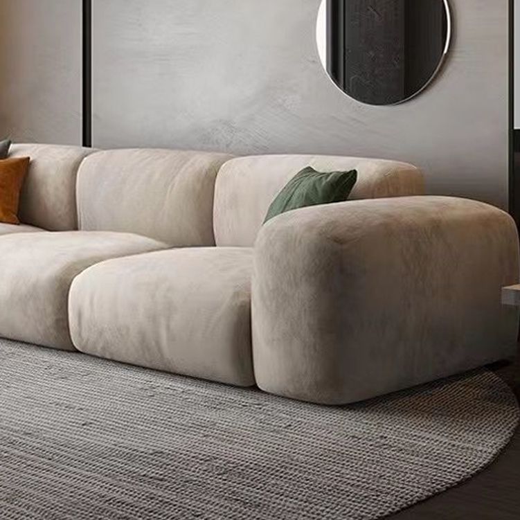 Tropical Settee Living Room Gray Cushions Standard Square Arm Seating