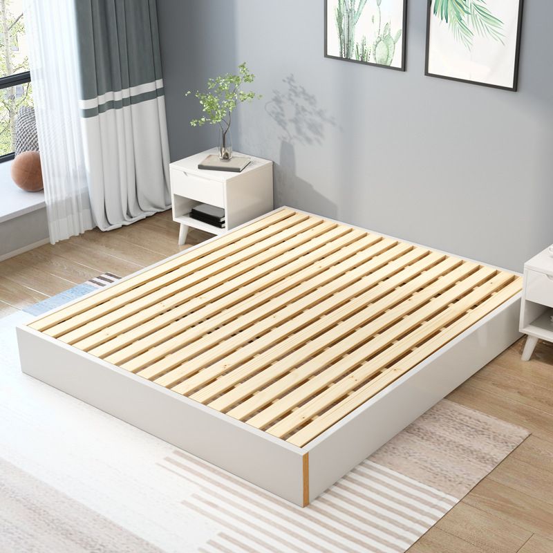 Contemporary Solid Color Wooden Bed Frame 6.29" H Platform Bed