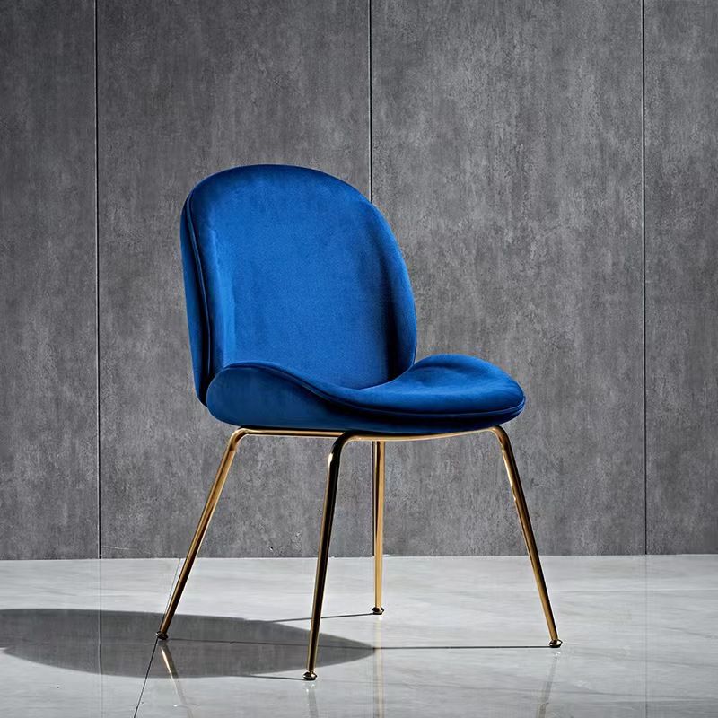 Glam Style Dining Chair Upholstered Dining Room Chair for Indoor